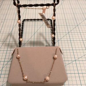 10kt Tim cup pearl necklace 💞